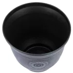 Műanyag virágcserép, Strend Pro Garden, zöld, átmérő: 30 cm, magasság: 25 cm, 10 l, fémhatású, kerek