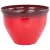Műanyag virágcserép, Strend Pro Garden, piros, átmérő: 38 cm, magasság: 28,5 cm, 15 l, mázas hatású, kerek