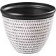 Műanyag virágcserép, Strend Pro Garden Marble, barna, átmérő: 37 cm, magasság: 30 cm, márványhatású, 19,5 l, kerek
