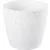 Műanyag virágcserép, Strend Pro Garden Stone, fehér, átmérő: 28 cm, magasság: 26 cm, pöttyökkel, betéttel, 11 l, kőhatású, kerek