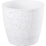 Virágcserép Strend Pro Stone, 23x20,5 cm, fehér, kő hatású