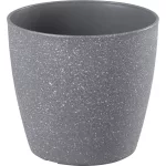 Virágcserép Strend Pro Stone, 23x20,5 cm, szürke, kő hatású