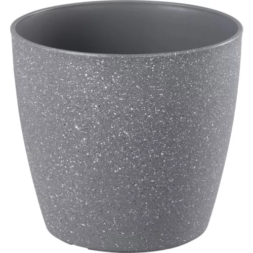 Virágcserép Strend Pro Stone, 23x20,5 cm, szürke, kő hatású