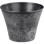Virágcserép Strend Pro Flower, 24,5x19,3 cm, ezüst, fémes hatású