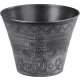 Virágcserép Strend Pro Flower, 24,5x19,3 cm, ezüst, fémes hatású