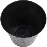 Virágcserép Strend Pro Flower, 24,5x19,3 cm, ezüst, fémes hatású