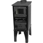 Strend Pro 304-U Mini fa tüzelésű kályha, fekete, 9 kW, 63,5 × 31,5 × 44,1 cm, füstcső átmérő: 130 mm