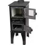 Strend Pro 304-U Mini fa tüzelésű kályha, fekete, 9 kW, 63,5 × 31,5 × 44,1 cm, füstcső átmérő: 130 mm