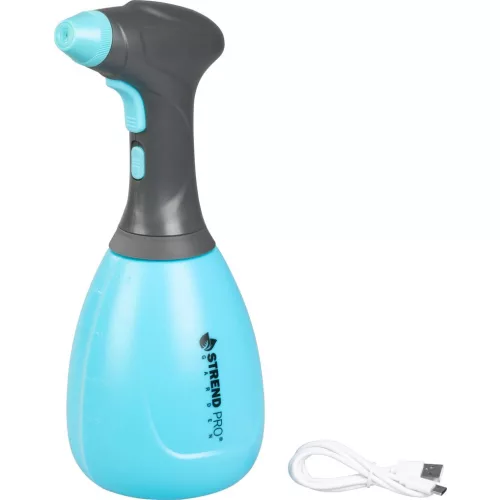 Akkumulátoros permetező, Strend Pro Garden, 1,2 l, kék, 3,7 V, 2 Ah Li-Ion, kézi, műanyag tartály, acél lándzsa, állítható fúvóka