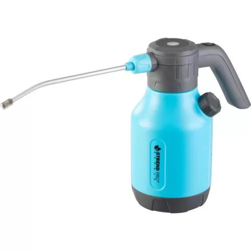 Akkumulátoros permetező, Strend Pro Garden, 2 l, kék, 3,7 V, 2 Ah Li-Ion, kézi, műanyag tartály, acél lándzsa, állítható fúvóka