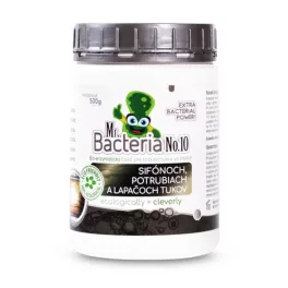   Aktivátor Mr.Bacteria No.10, zsírbontáshoz szifonokban, csővezetékekben és zsírfogókban, 500g