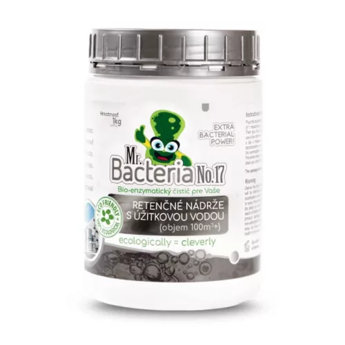 Aktivátor Mr.Bacteria No.17, tisztító 100m3 térfogatú retenciós tartályokhoz, 1000g