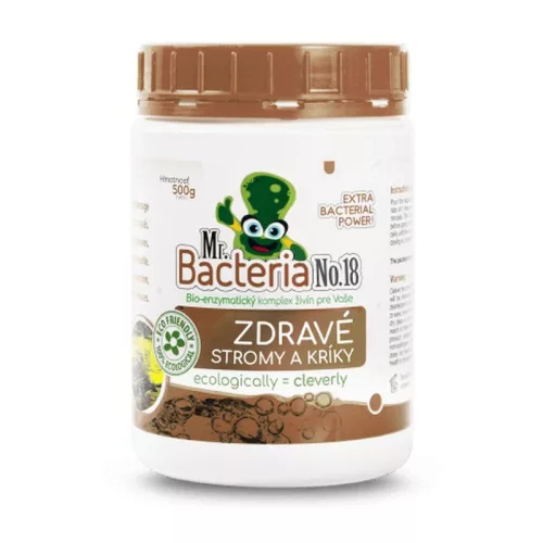 Talajaktivátor, Mr.Bacteria No.18, 500 g, fákhoz és cserjékhez, bio-enzimatikus, vegyszermentes, talajbaktérium-keverék