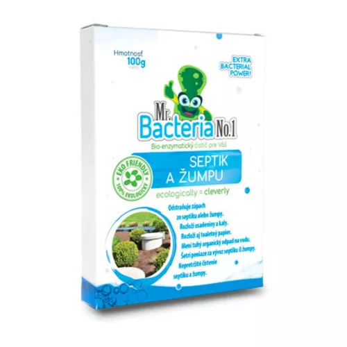 Aktivátor Mr.Bacteria No.1, szeptikus tartályokhoz és emésztőgödrökhöz, 100 g