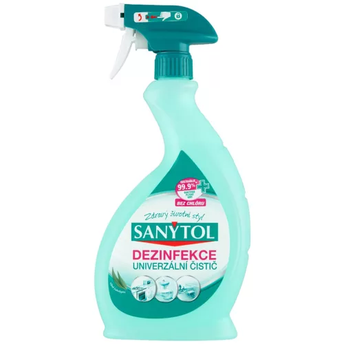 Fertőtlenítő Sanytol, Univerzális tisztító, spray, eukaliptusz, 500 ml