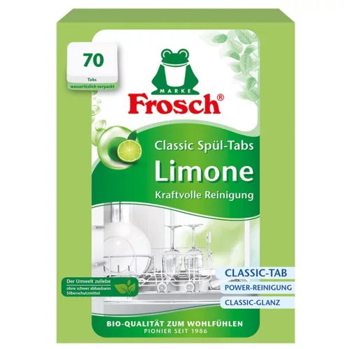 Tabletta Frosch Minden az egyben, mosogatógéphez, lime, 70 tabletta, ALL in 1