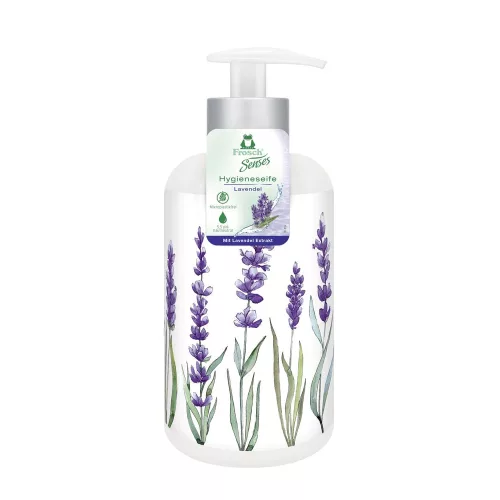 Szappan Frosch Senses, folyékony, levendula, adagolóval, 300 ml
