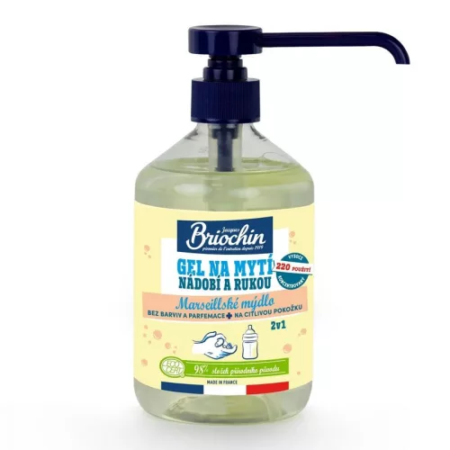 Gél Briochin, mosogatáshoz és kézmosáshoz 2in1, marseille-i szappan, 500ml