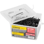 Csavarkészlet Strend Pro, gipszkarton csavarok, 3,5x25 mm, 2x bittel és mágneses tartóval, dobozban,