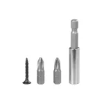 Csavarkészlet Strend Pro, gipszkarton csavarok, 3,5x25 mm, 2x bittel és mágneses tartóval, dobozban,