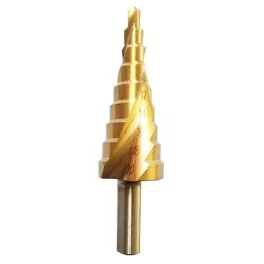   Lépcsős fúró Strend Pro SD422, 4-12 mm, TiN, HSS 4241, spirál, fémhez