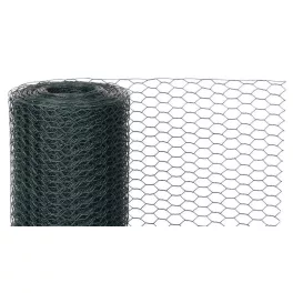   Csibeháló, csirkeháló, Strend Pro Garden Hex PVC, sötétzöld, 100 cm x 25 m, szemméret: 16 mm, drótvastagság: 0,9 mm, PVC bevonatos, hatszögletű