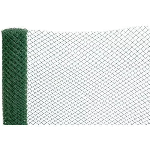 Műanyag kerítésháló, Strend Pro Garden Economy 6, zöld, 100 cm x 5 m, szemméret: 20 x 20 mm, 300 g/m2, 45°-ban döntött négyzetrács, 100 % műanyag