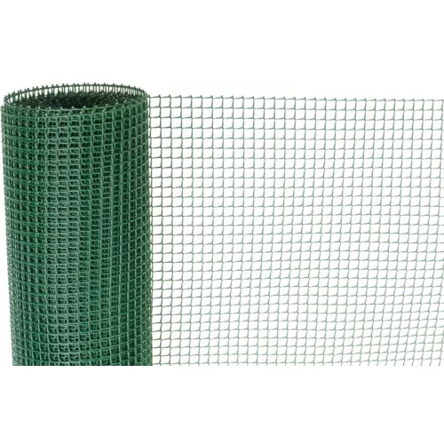 Műanyag kerítésháló, Strend Pro Garden Economy 5, zöld, 100 cm x 10 m, szemméret: 10 x 10 mm, 300 g/m2, négyzetrács, 100 % műanyag