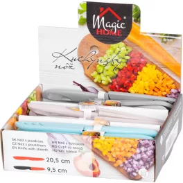   Kés MagicHome, konyhai, hámozó, tokkal, 20.5x2.8 cm, 30 db-os display doboz