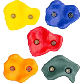   Hegymászókő, ST Leisure Equipment LEQ HARUKI, 5 db-os csomag, műanyag, 150 kg teherbírás, kétcsavaros rögzítés