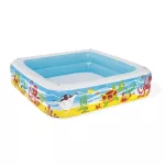 BESTWAY, 52192 medence, Coral reef, felfújható gyermekmedence tetővel, 1,47 x 1,47 x 1,22 m