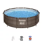 Bestway Steel Pro Max Rattan 3,66 m x 100 cm medence szett (56709)
