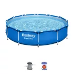 Medence Bestway® Steel Pro™ 56681, papírszűrős szűrés, 366x76 cm