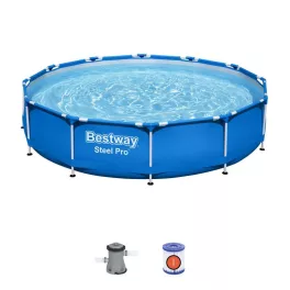   Medence Bestway® Steel Pro™ 56681, papírszűrős szűrés, 366x76 cm