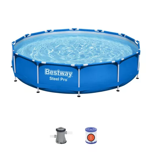Medence Bestway® Steel Pro™ 56681, papírszűrős szűrés, 366x76 cm