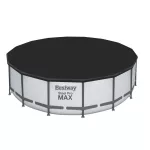 BESTWAY Steel Pro Max csővázas medence szett, 488 x 122 cm, papírszűrős, létrával, takaróponyvával (5612Z)