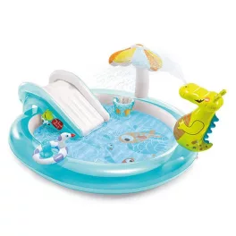   INTEX 57165 Gator play center felfújható gyermekmedence, 2,01 x 1,70 x 0,84 m