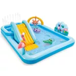 INTEX 57161, Jungle adventure play center felfújható gyermekmedence, 2,44 x 1,98 x 0,71 m