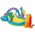 Medence Intex® 57135, Dinoland play center, gyermek, felfújható gyermek játszótér, 302x229x112 cm