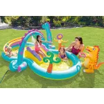 Medence Intex® 57135, Dinoland play center, gyermek, felfújható gyermek játszótér, 302x229x112 cm