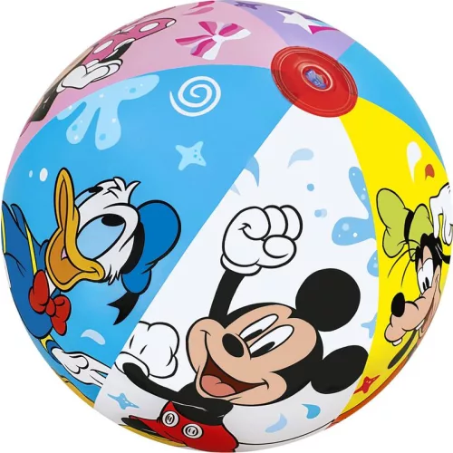Labda Bestway® 91098, Mickey&Friends, strand, gyermek, felfújható, vízbe, 51 cm