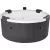 Jakuzzi, MSpa Frame Denver F-DE066W, 6 személyes, 970 l, 182 x 70 cm, masszázs funkció, LED világítás, UVC fertőtlenítés, fa hatású burkolat