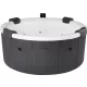 Jakuzzi, MSpa Frame Denver F-DE066W, 6 személyes, 970 l, 182 x 70 cm, masszázs funkció, LED világítás, UVC fertőtlenítés, fa hatású burkolat