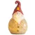 Figura MagicHome Karácsonyi, Mikulás kerek kicsi, LED, polirezin, 19,5 cm
