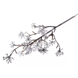 Ág MagicHome Karácsony, Sedum.Silver, ezüst, 14x30 cm