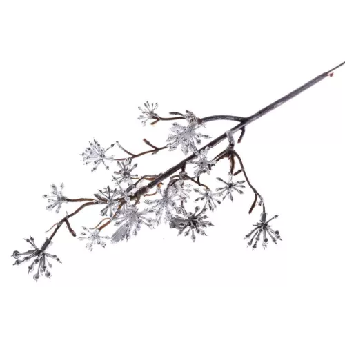 Ág MagicHome Karácsony, Sedum.Silver, ezüst, 14x30 cm