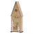 Dísz MagicHome karácsonyi Woodeco, Madáretető, 3 LED, 12x7x32 cm