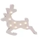 Dísz MagicHome karácsonyi Woodeco, Rénszarvas, 8 LED, 33x24 cm