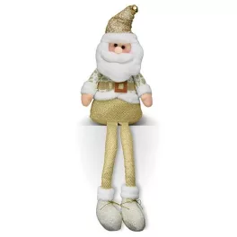   MagicHome karácsonyi dekoráció, Mikulás szobor, poliészter–fém–műanyag, 60 cm