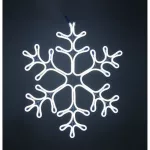 Karácsonyi dekoráció, MagicHome, neon csillag, 53 x 56 cm, hidegfehér, 230 V, kültéri, 720 LED, 1,5 m kábel